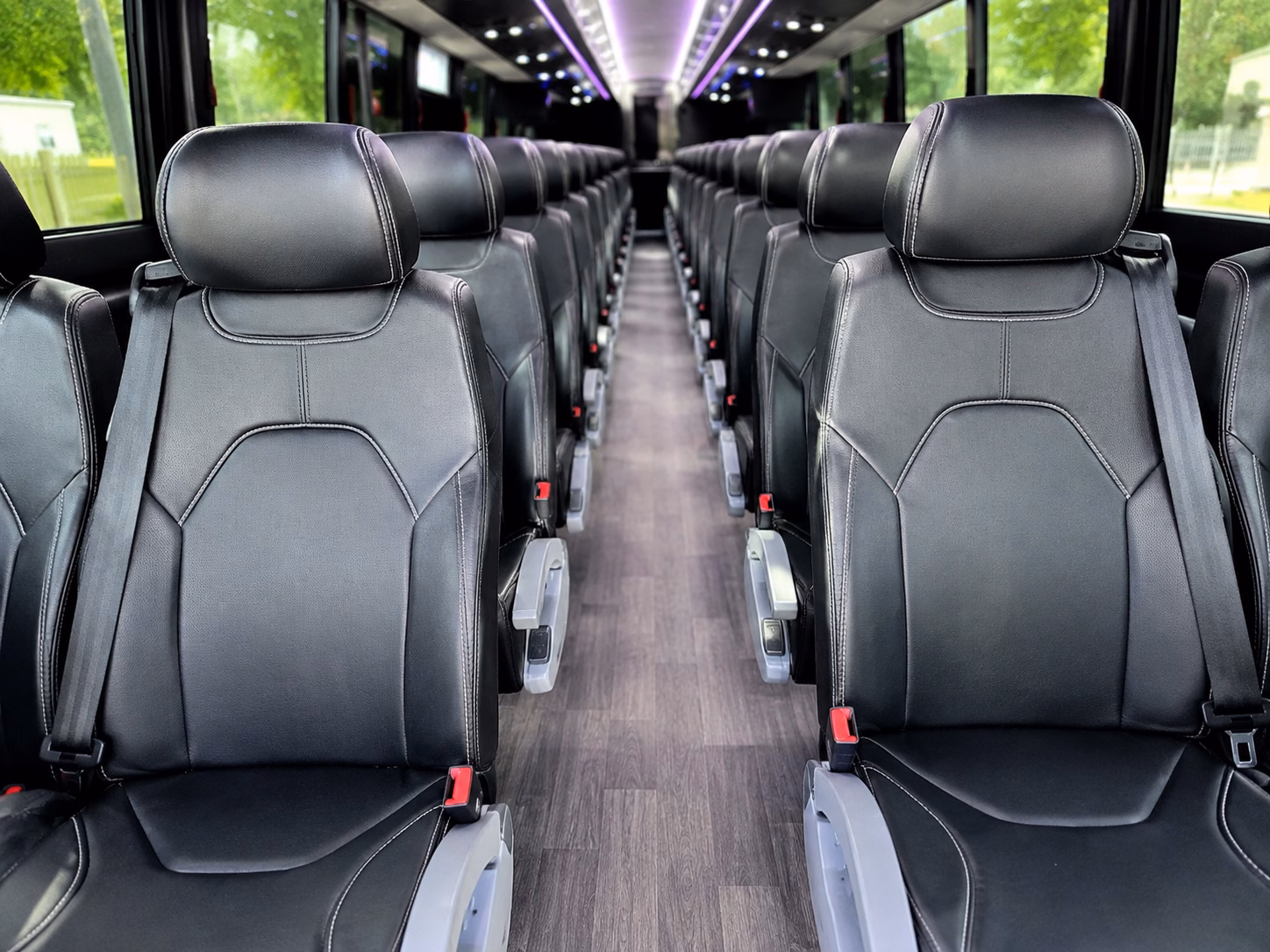 lakewood charter bus services interior